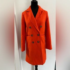 TopShop bright red coat